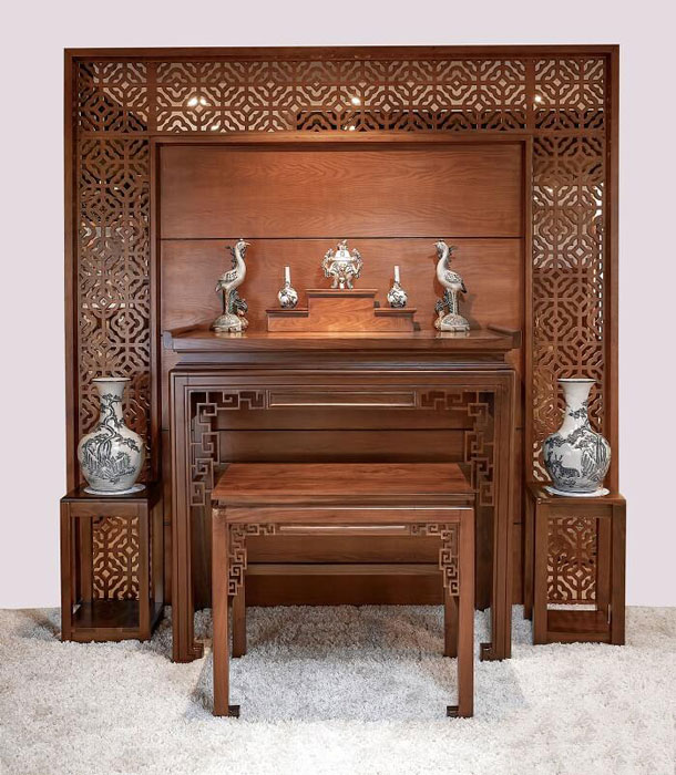 Mẫu nội thất phòng thờ mới 8