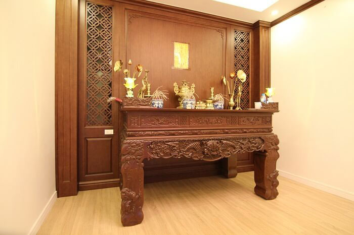 Mẫu nội thất phòng thờ mới 15