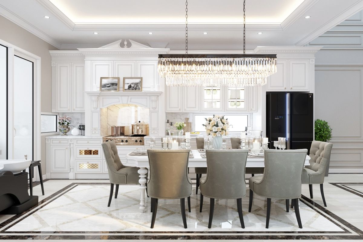 Đối với những căn nhà ống có phong cách Tân cổ điển thì đây là mẫu bạn cần biết đến