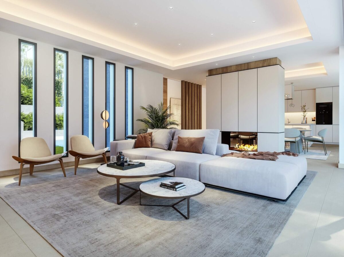 Mẫu nội thất phòng khách đơn giản