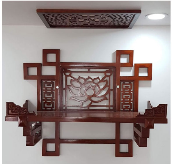 Mẫu bàn thờ gắn tường