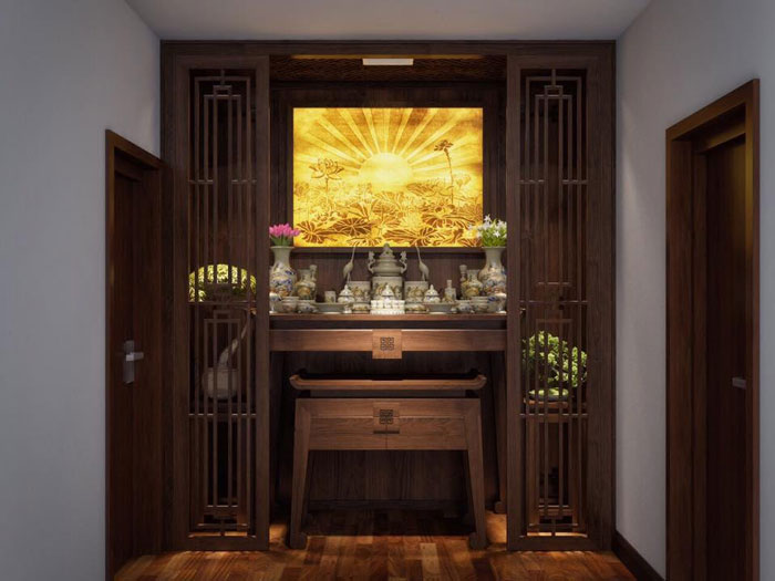 Mẫu nội thất phòng thờ mới 28