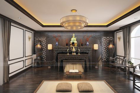 Mẫu nội thất phòng thờ mới 19