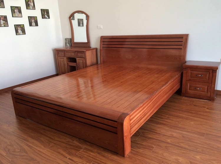giường gỗ xoan đào