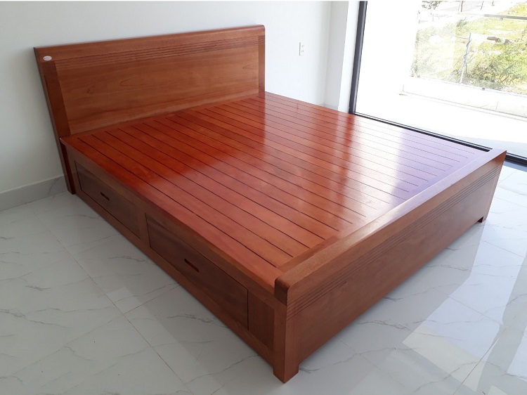 giường gỗ xoan đào